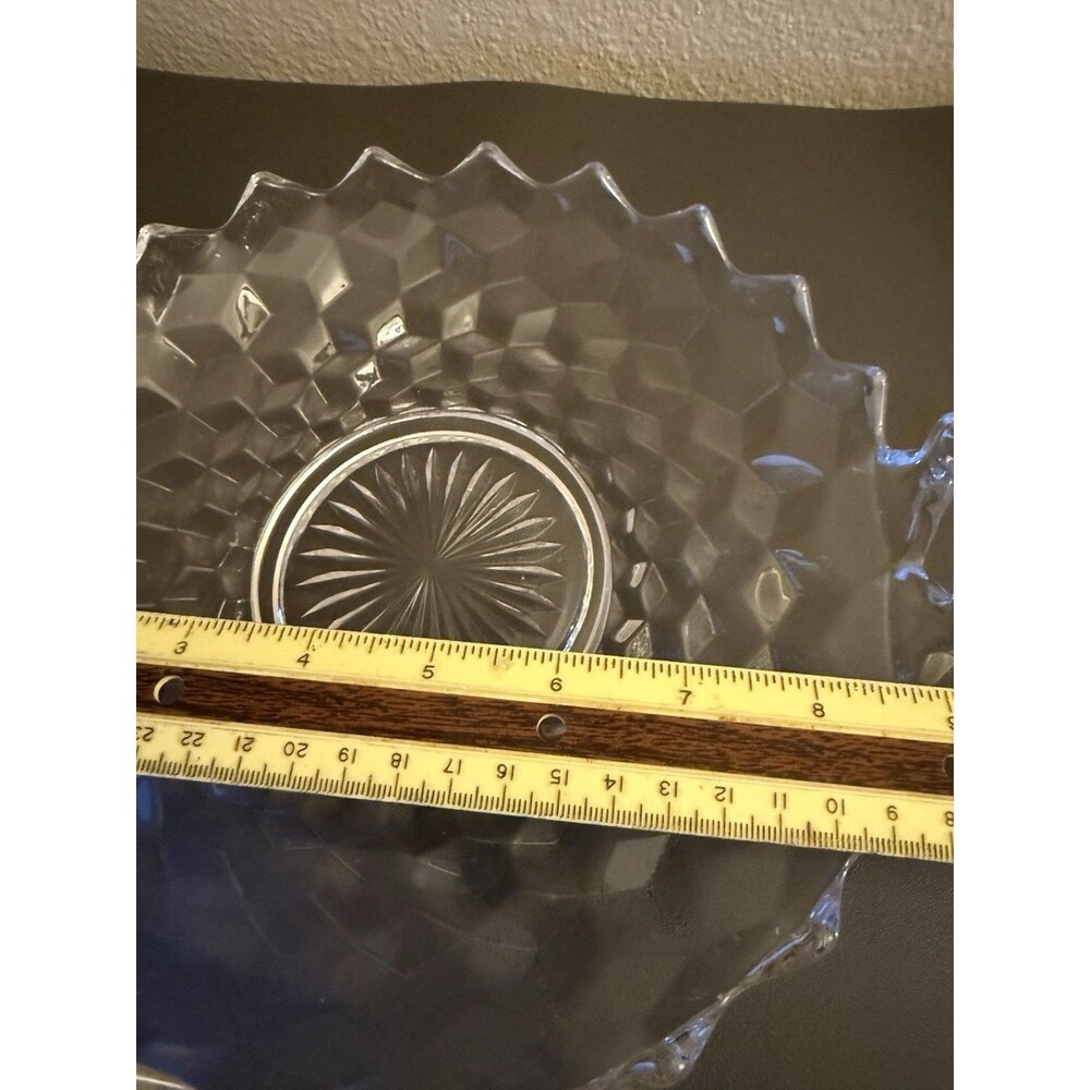 Fostoria American Clear Handled Utility Tray Muffin Bowl - 9'' - Picture 6 of 6